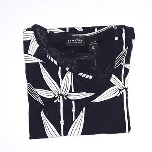 NY&Co asymmetrical neckline short sleeve tee